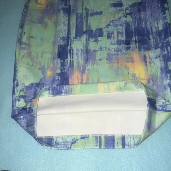 APT. 9 Sleeveless tank dress in pastel colors art to wear abstract New size 14 - Picture 4 of 10